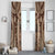 Bula Fiji Vintage Window Curtain Brown Masi Motifs