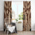 Bula Fiji Vintage Window Curtain Brown Masi Motifs