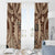 Bula Fiji Vintage Window Curtain Brown Masi Motifs