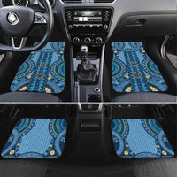 Bula Fiji Vintage Car Mats Prussian Blue Masi Motifs