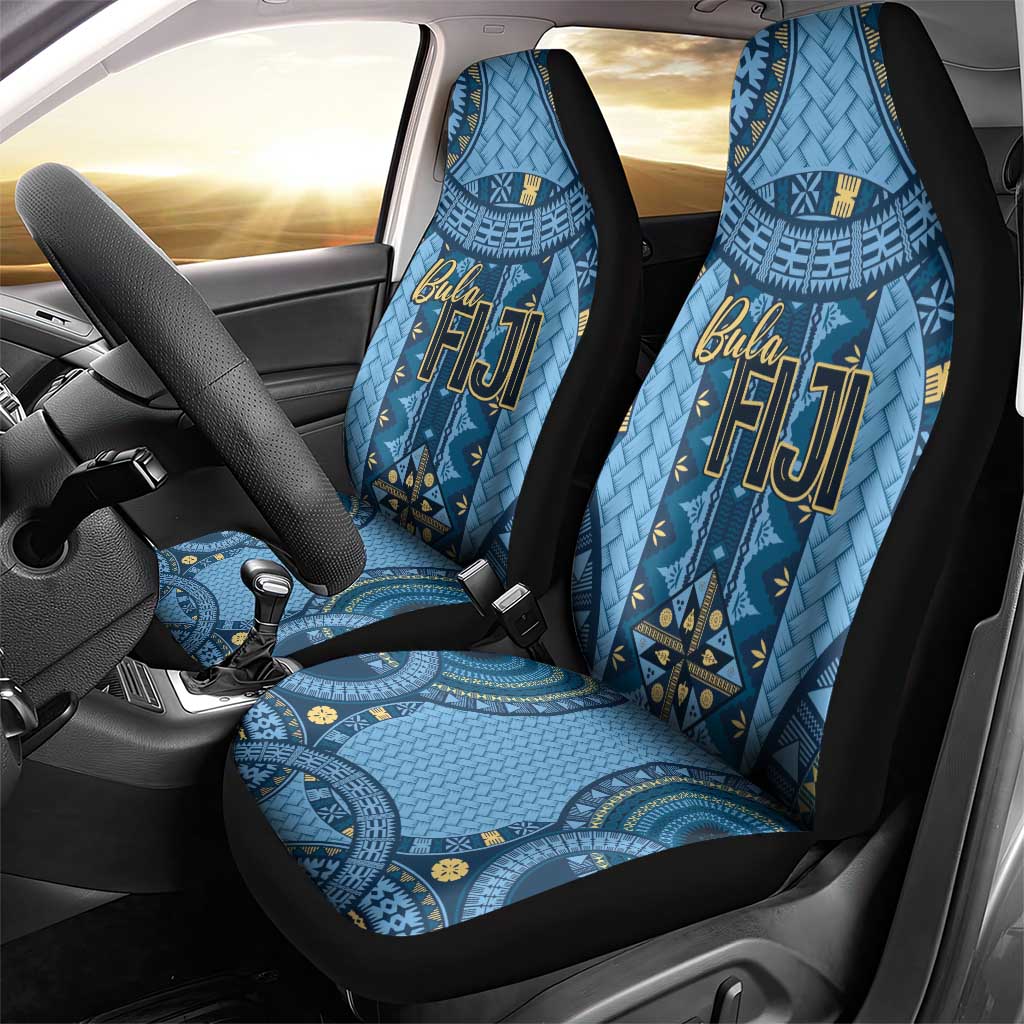 Bula Fiji Vintage Car Seat Cover Prussian Blue Masi Motifs