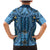 Bula Fiji Vintage Family Matching Mermaid Dress and Hawaiian Shirt Prussian Blue Masi Motifs