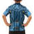 Bula Fiji Vintage Family Matching Tank Maxi Dress and Hawaiian Shirt Prussian Blue Masi Motifs