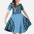 Bula Fiji Vintage Family Matching Tank Maxi Dress and Hawaiian Shirt Prussian Blue Masi Motifs
