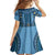 Bula Fiji Vintage Family Matching Tank Maxi Dress and Hawaiian Shirt Prussian Blue Masi Motifs