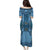 Bula Fiji Vintage Puletasi Prussian Blue Masi Motifs