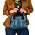 Bula Fiji Vintage Shoulder Handbag Prussian Blue Masi Motifs