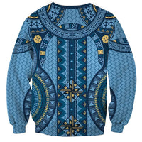 Bula Fiji Vintage Sweatshirt Prussian Blue Masi Motifs