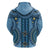 Bula Fiji Vintage Zip Hoodie Prussian Blue Masi Motifs