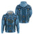 Bula Fiji Vintage Zip Hoodie Prussian Blue Masi Motifs