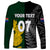 Personalised New Zealand Mix South Africa Rugby Long Sleeve Shirt Protea Vs. Silver Ferns LT7 - Polynesian Pride