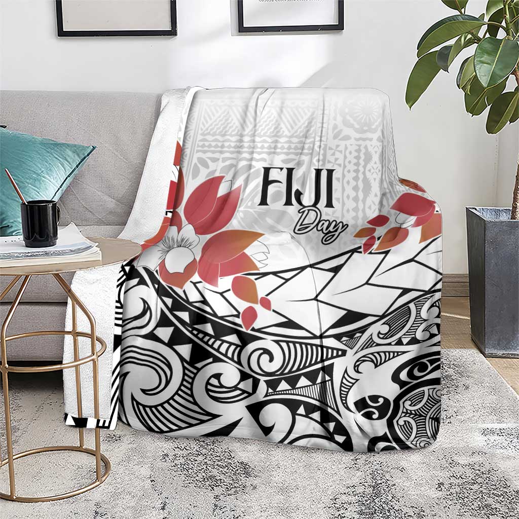 Bula Fiji Day Blanket Tagimaucia on Masi Pattern