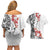 Bula Fiji Day Couples Matching Off Shoulder Short Dress and Hawaiian Shirt Tagimaucia on Masi Pattern