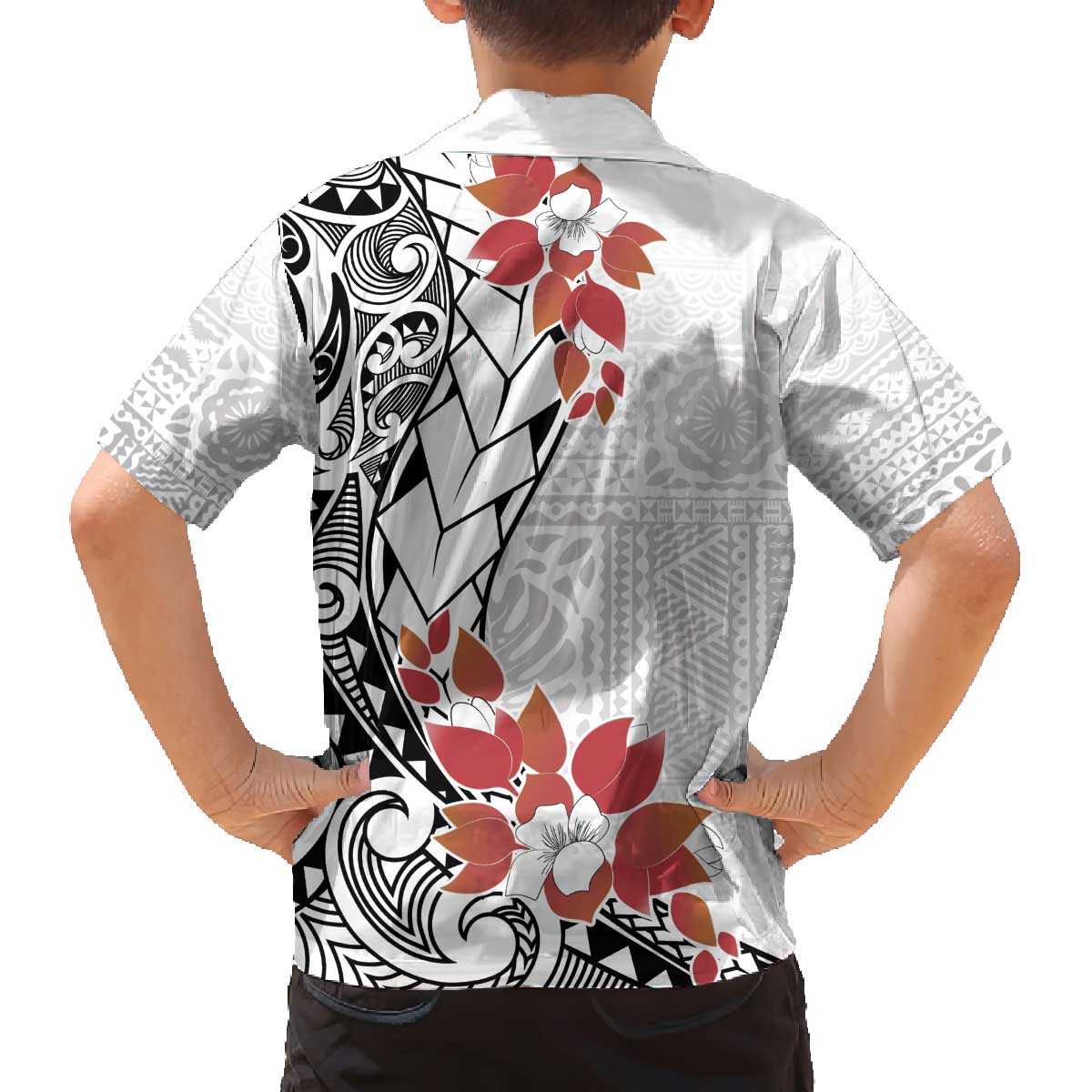 Bula Fiji Day Family Matching Puletasi and Hawaiian Shirt Tagimaucia on Masi Pattern LT7 - Polynesian Pride