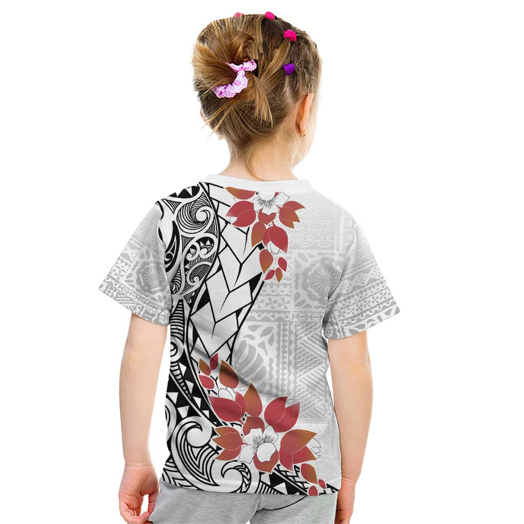 Bula Fiji Day Kid T Shirt Tagimaucia on Masi Pattern LT7 - Polynesian Pride