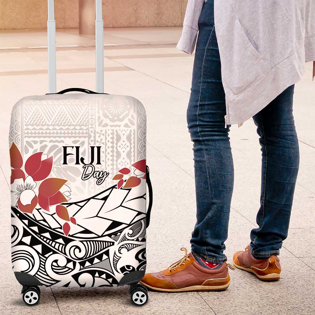 Bula Fiji Day Luggage Cover Tagimaucia on Masi Pattern