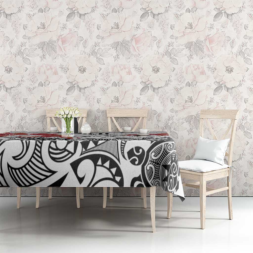 Bula Fiji Day Tablecloth Tagimaucia on Masi Pattern