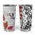 Bula Fiji Day Tumbler Cup Tagimaucia on Masi Pattern