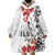 Bula Fiji Day Wearable Blanket Hoodie Tagimaucia on Masi Pattern