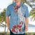 Bula Fiji Day Hawaiian Shirt Tagimaucia on Masi Pattern - Turquoise