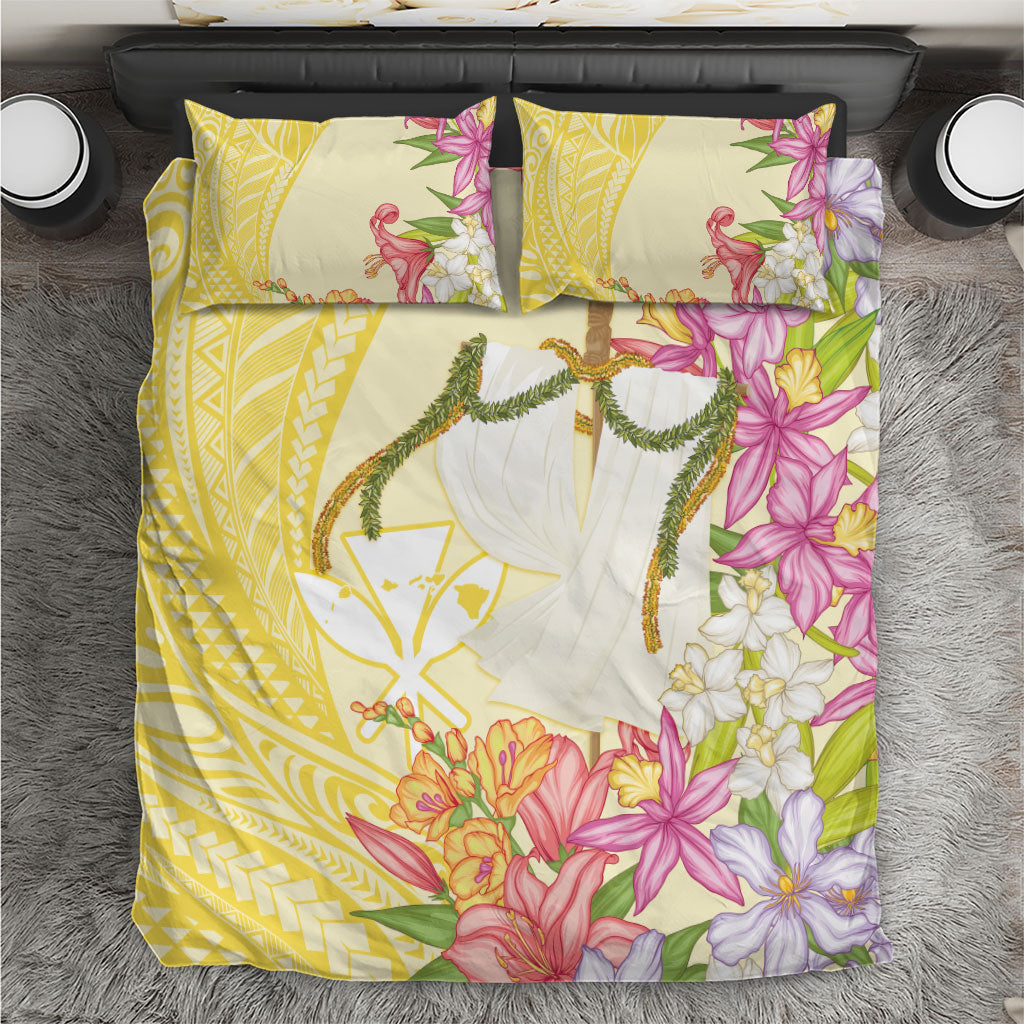 Aloha Hawaii Kanaka Makahiki Bedding Set Akua Loa - Festive Golden Sand LT7 Sandy Yellow - Polynesian Pride