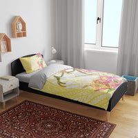 Aloha Hawaii Kanaka Makahiki Bedding Set Akua Loa - Festive Golden Sand LT7 - Polynesian Pride