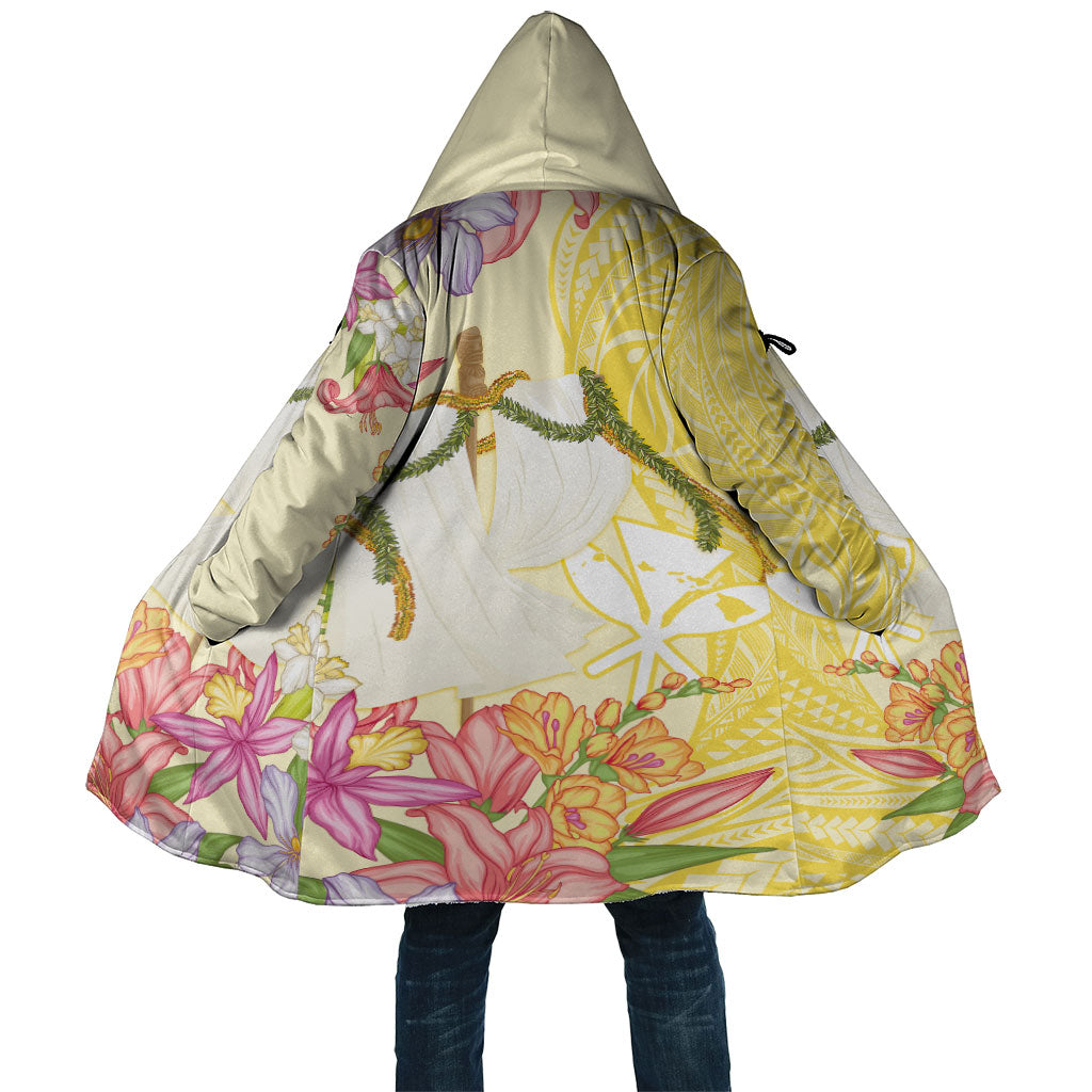 Aloha Hawaii Kanaka Makahiki Cloak Akua Loa - Festive Golden Sand LT7 Unisex Sandy Yellow - Polynesian Pride