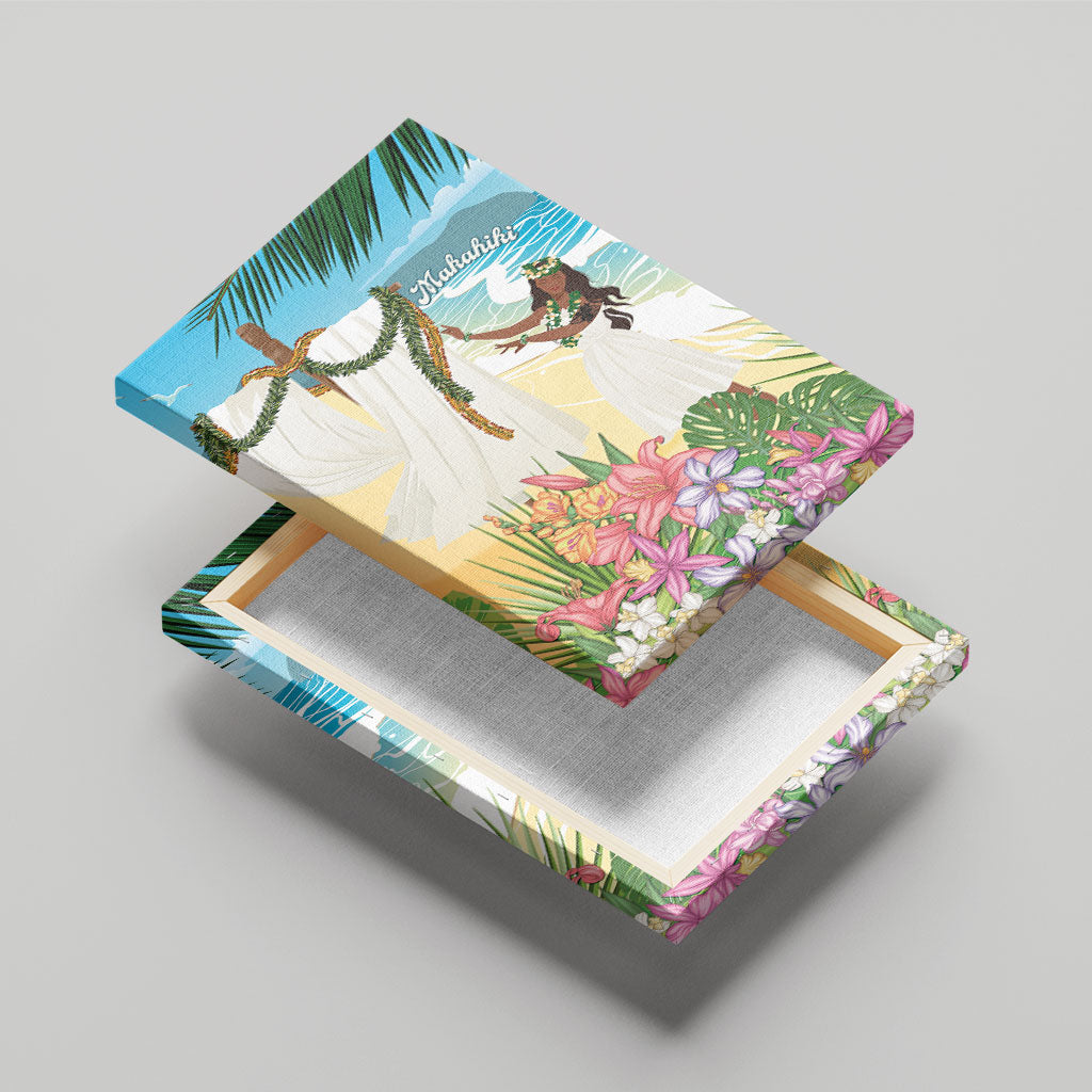 Aloha Hawaii Makahiki Hula Dance Canvas Wall Art Beach Scenery LT7 - Polynesian Pride