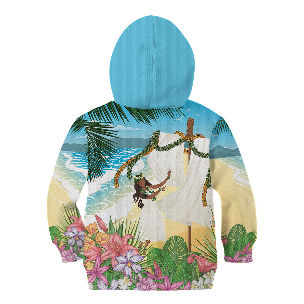Aloha Hawaii Makahiki Hula Dance Kid Hoodie Beach Scenery LT7 - Polynesian Pride