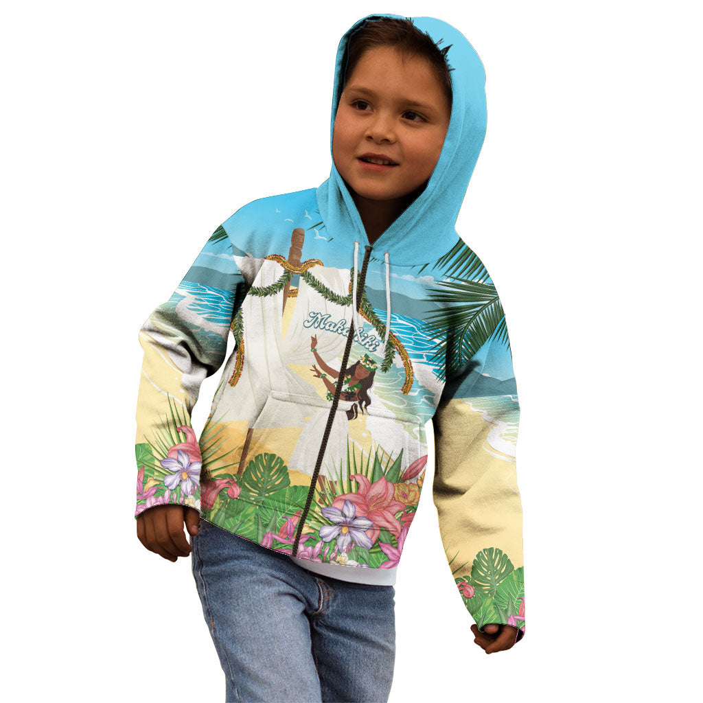 Aloha Hawaii Makahiki Hula Dance Kid Hoodie Beach Scenery LT7 - Polynesian Pride