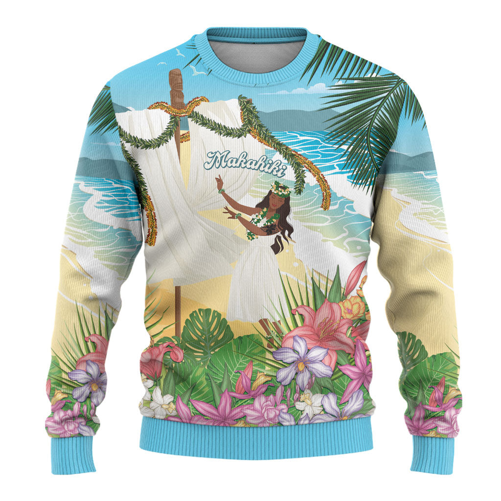 Aloha Hawaii Makahiki Hula Dance Ugly Christmas Sweater Beach Scenery LT7 - Polynesian Pride