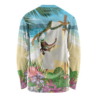Aloha Hawaii Makahiki Hula Dance Long Sleeve Shirt Beach Scenery LT7 - Polynesian Pride