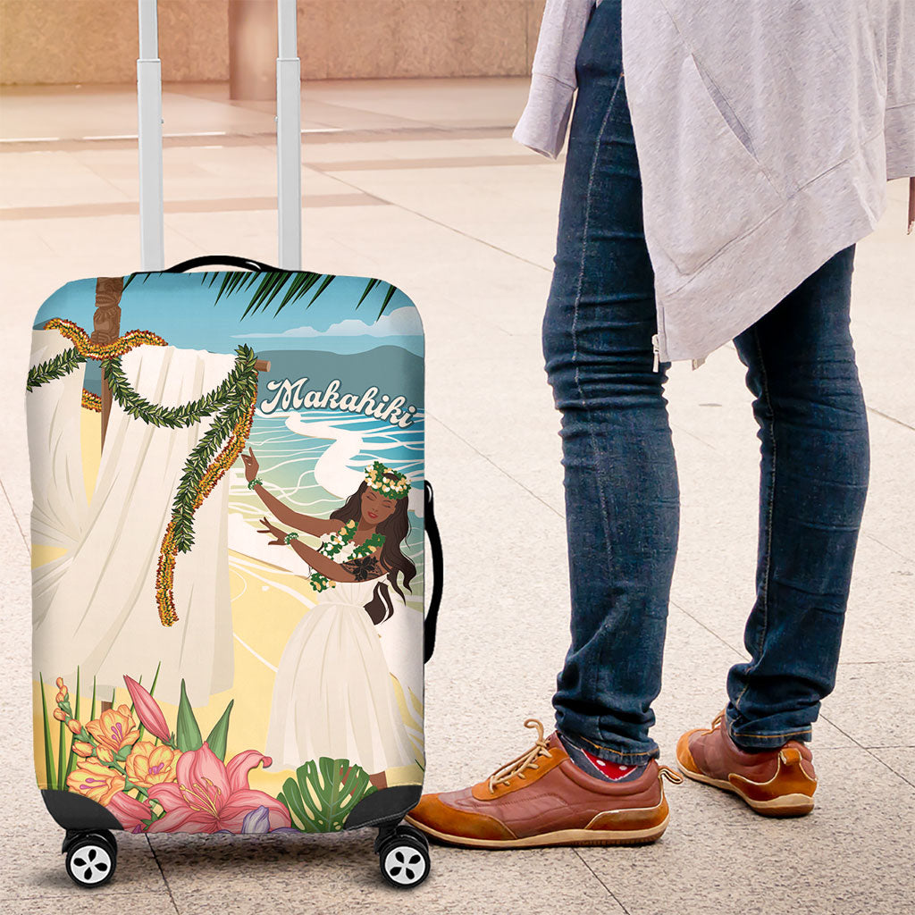 Aloha Hawaii Makahiki Hula Dance Luggage Cover Beach Scenery LT7 Multicolor - Polynesian Pride