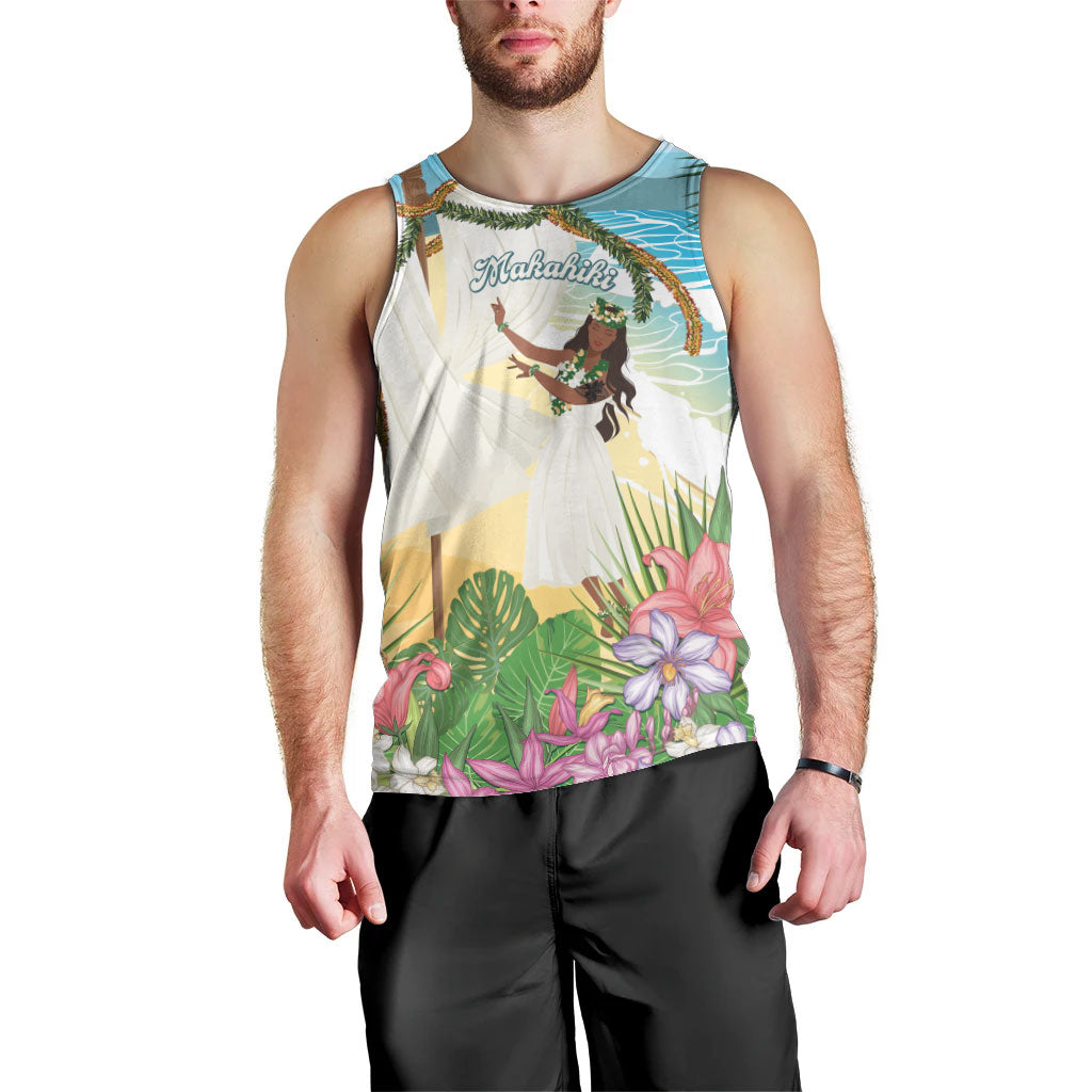 Aloha Hawaii Makahiki Hula Dance Men Tank Top Beach Scenery LT7 - Polynesian Pride