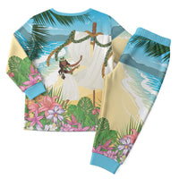 Aloha Hawaii Makahiki Hula Dance Christmas Pajama Set Beach Scenery LT7 - Polynesian Pride