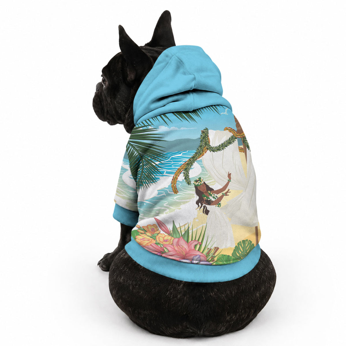 Aloha Hawaii Makahiki Hula Dance Pet Hoodie Beach Scenery LT7 - Polynesian Pride