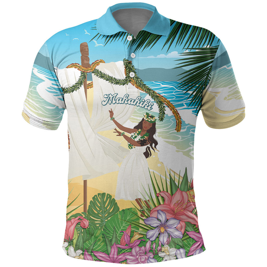 Aloha Hawaii Makahiki Hula Dance Polo Shirt Beach Scenery LT7 Multicolor - Polynesian Pride
