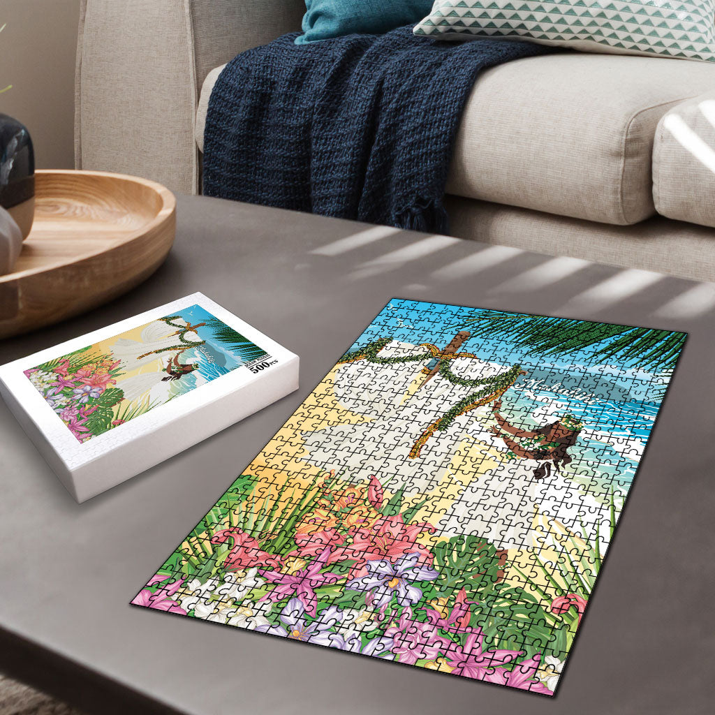Aloha Hawaii Makahiki Hula Dance Puzzle Beach Scenery LT7 - Polynesian Pride