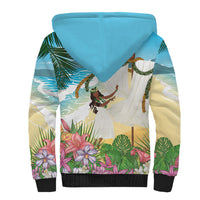 Aloha Hawaii Makahiki Hula Dance Sherpa Hoodie Beach Scenery LT7 - Polynesian Pride