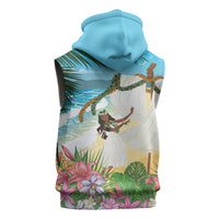 Aloha Hawaii Makahiki Hula Dance Sleeveless Zip Hoodie Beach Scenery LT7 - Polynesian Pride
