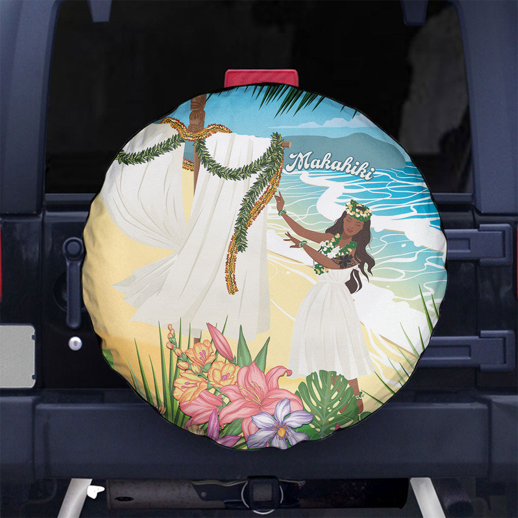 Aloha Hawaii Makahiki Hula Dance Spare Tire Cover Beach Scenery LT7 No hole Multicolor - Polynesian Pride