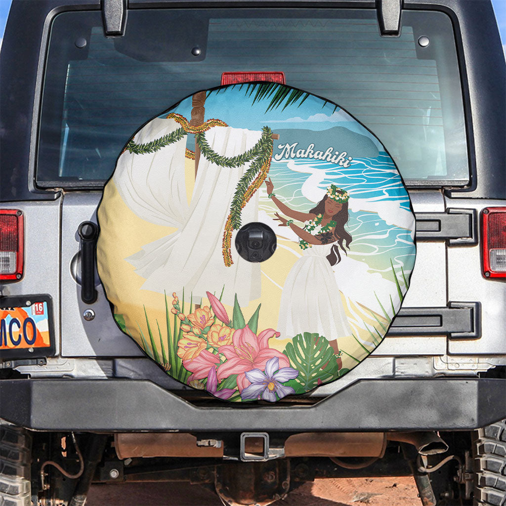 Aloha Hawaii Makahiki Hula Dance Spare Tire Cover Beach Scenery LT7 Multicolor - Polynesian Pride