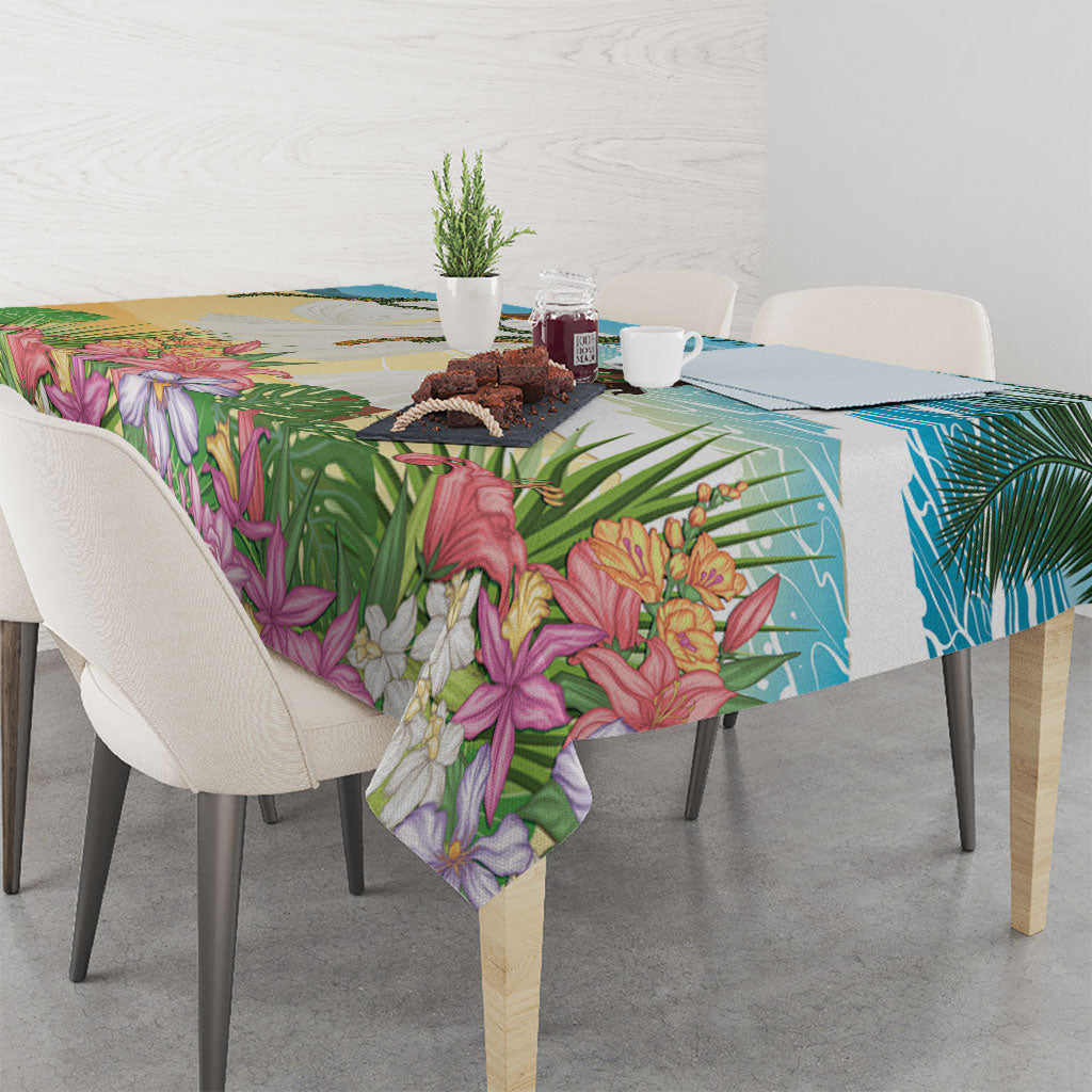 Aloha Hawaii Makahiki Hula Dance Tablecloth Beach Scenery LT7 - Polynesian Pride