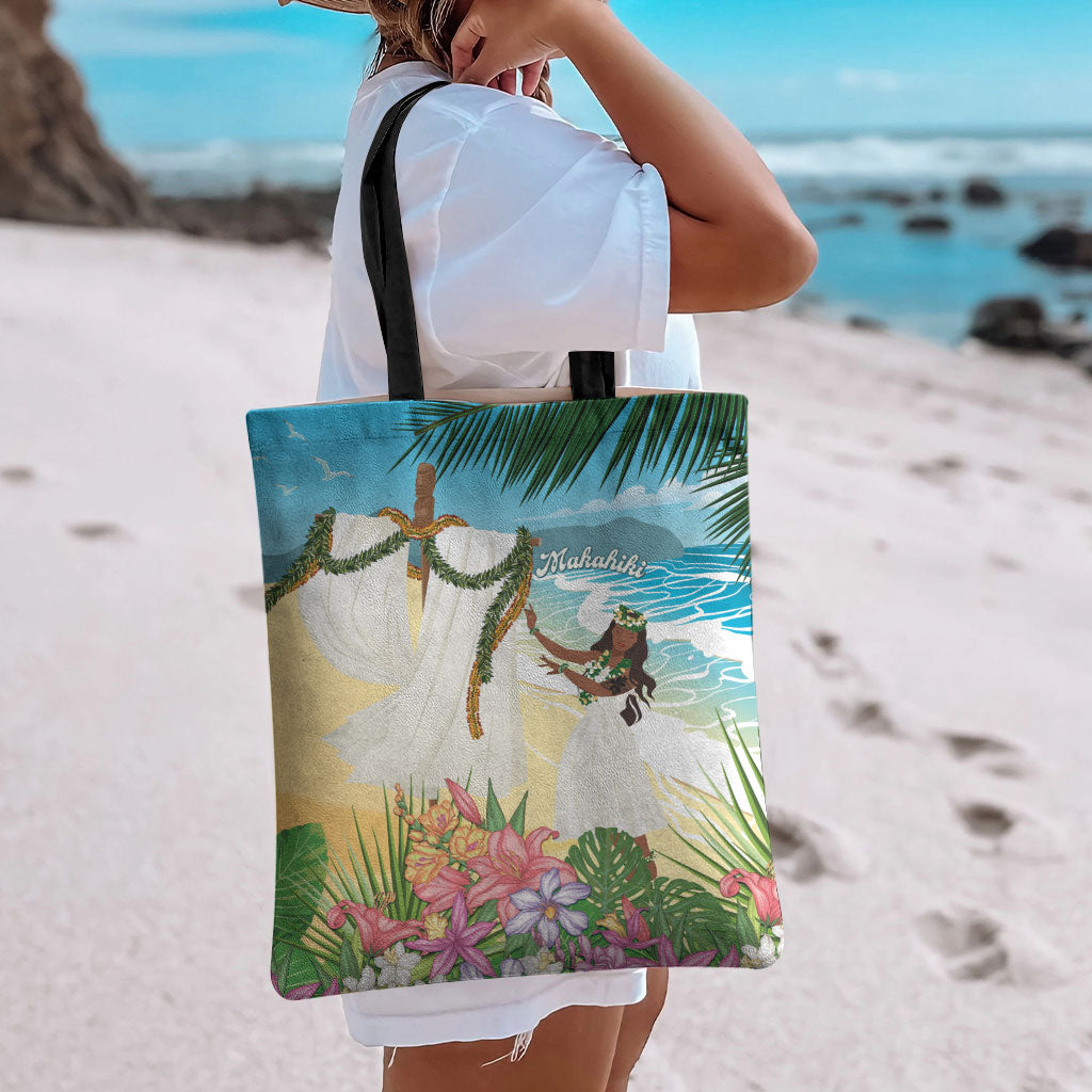 Aloha Hawaii Makahiki Hula Dance Tote Bag Beach Scenery LT7 - Polynesian Pride
