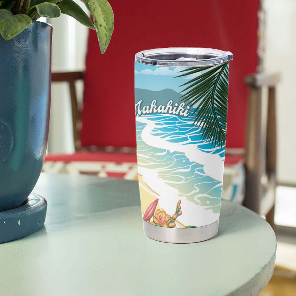 Aloha Hawaii Makahiki Hula Dance Tumbler Cup Beach Scenery LT7 - Polynesian Pride