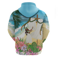 Aloha Hawaii Makahiki Hula Dance Zip Hoodie Beach Scenery LT7 - Polynesian Pride