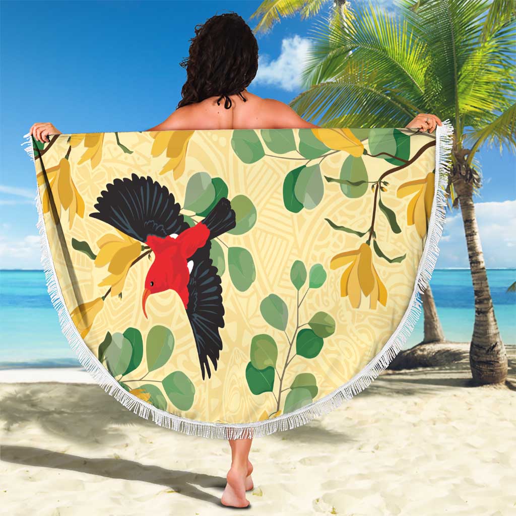 Aloha Hawaii Beach Blanket I'iwi on Mamane Pastel Cream