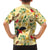 Aloha Hawaii Family Matching Off The Shoulder Long Sleeve Dress and Hawaiian Shirt I'iwi on Mamane Pastel Cream