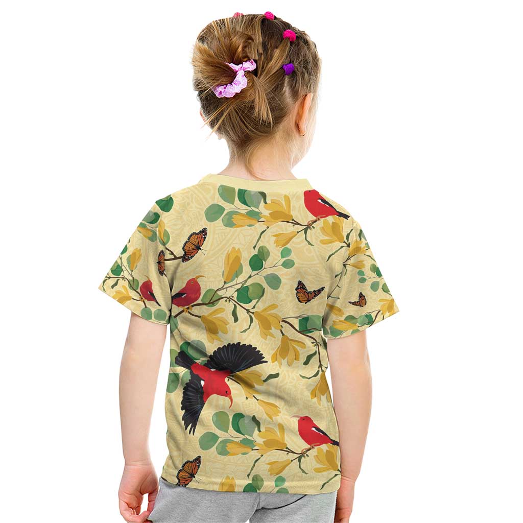 Aloha Hawaii Kid T Shirt I'iwi on Mamane Pastel Cream
