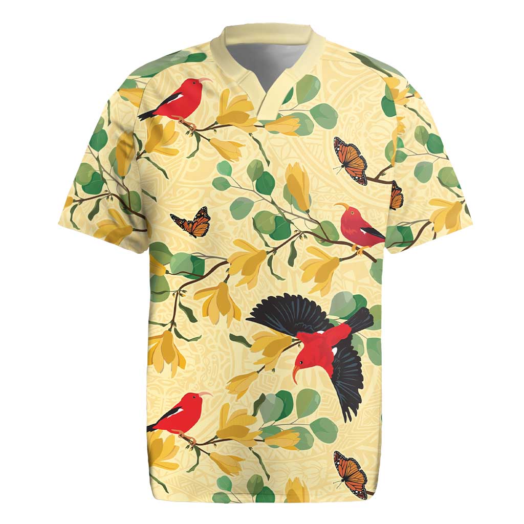 Aloha Hawaii Rugby Jersey I'iwi on Mamane Pastel Cream